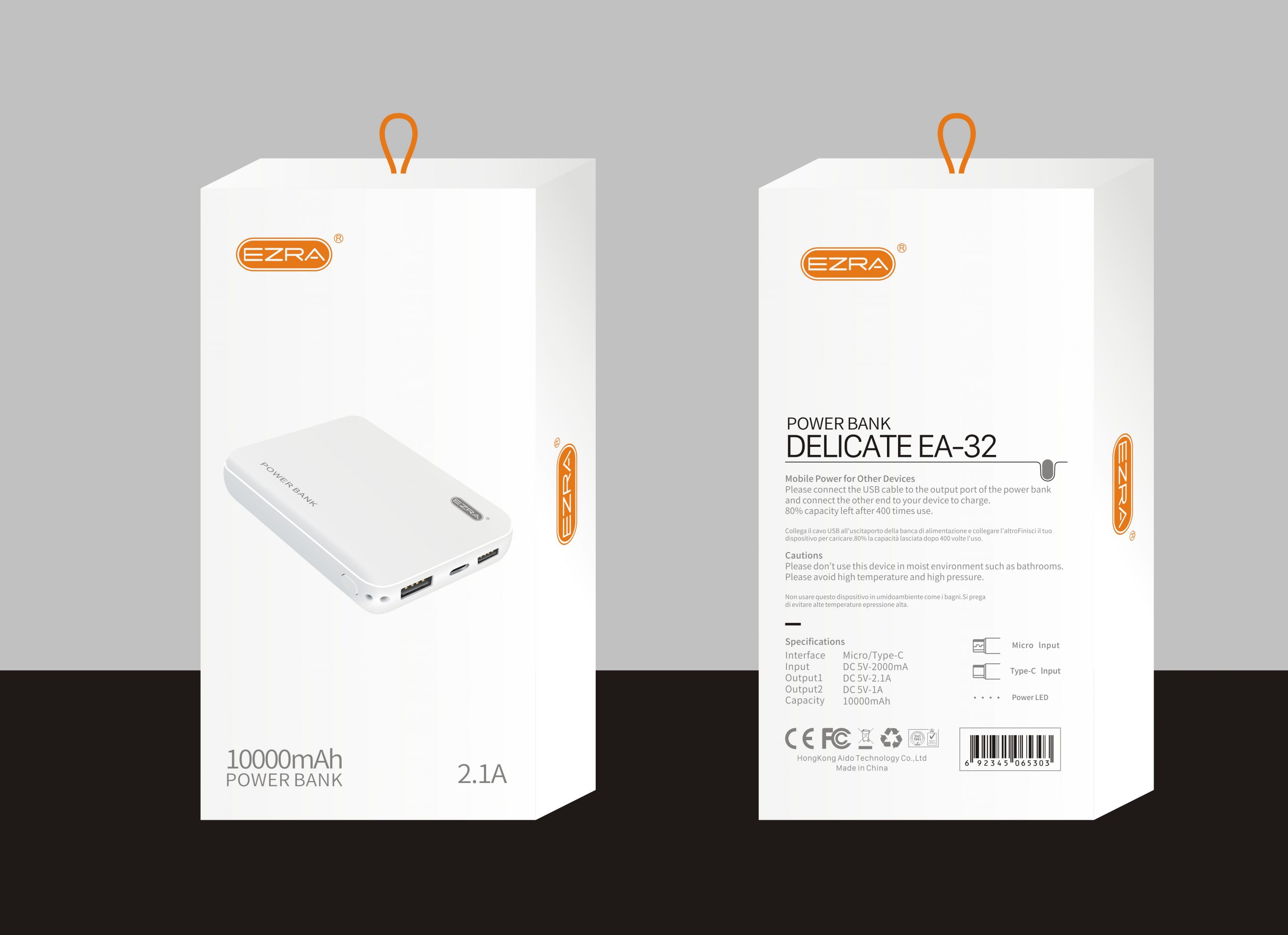 Ezra 10000mAh Dual Outlet 2.1A Power bank - Image 3