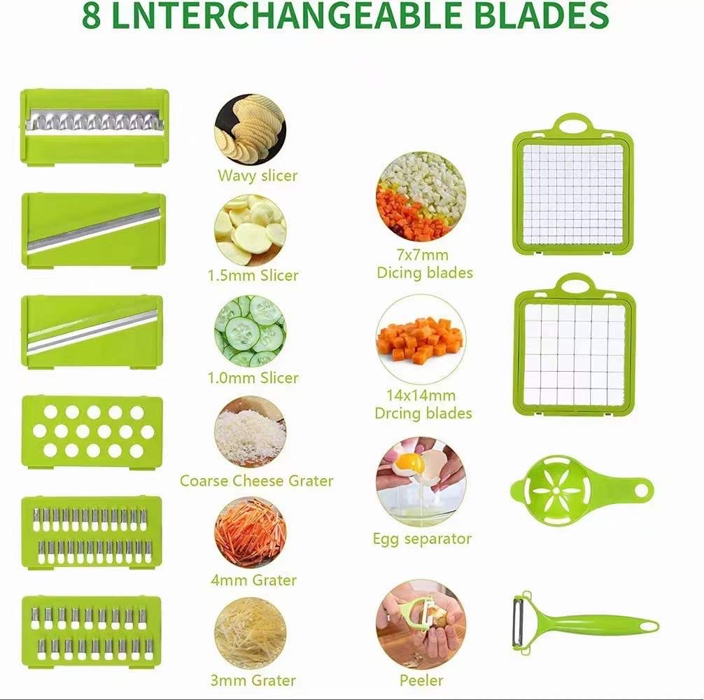 14 PCS Vegetable Slicer - Image 3