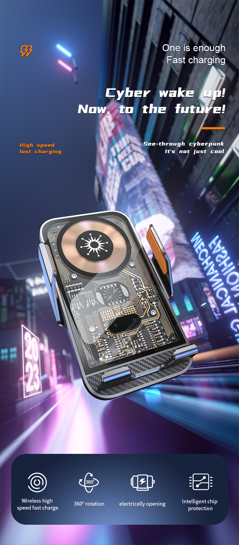Phone holder+15W wireless charging-HL87 - Image 20