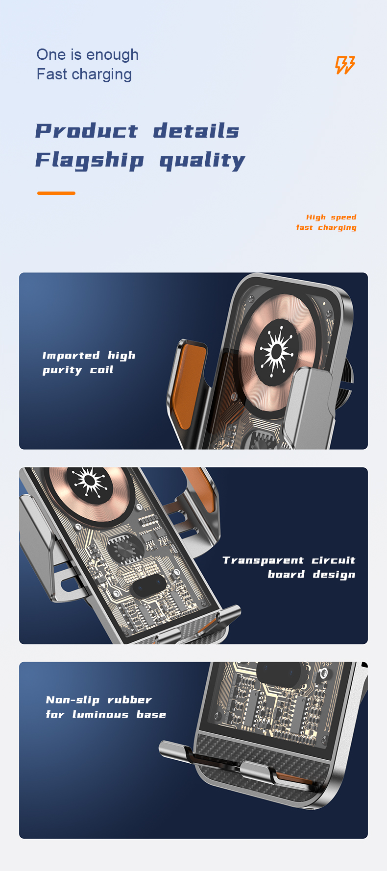 Phone holder+15W wireless charging-HL87 - Image 7